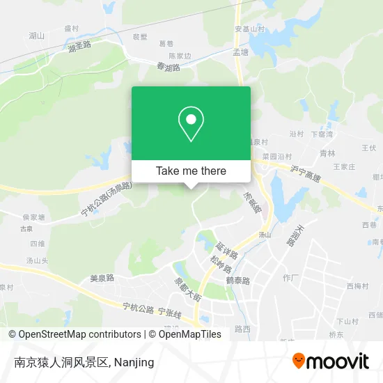 南京猿人洞风景区 map