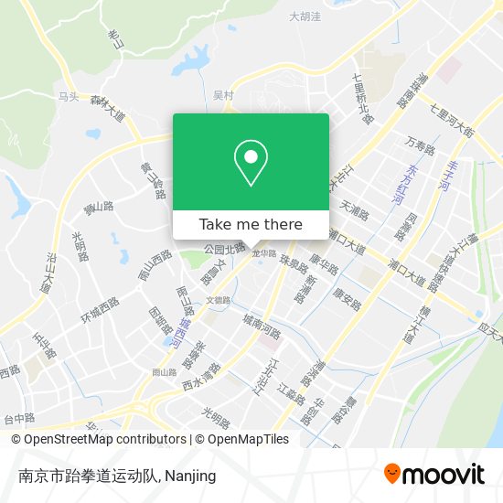 南京市跆拳道运动队 map