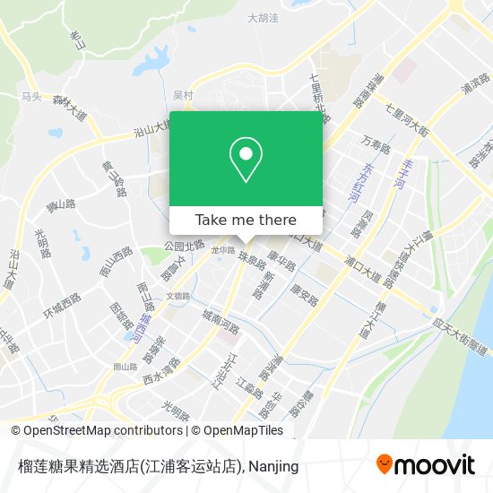 榴莲糖果精选酒店(江浦客运站店) map