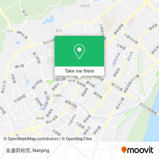 金盛田铂宫 map