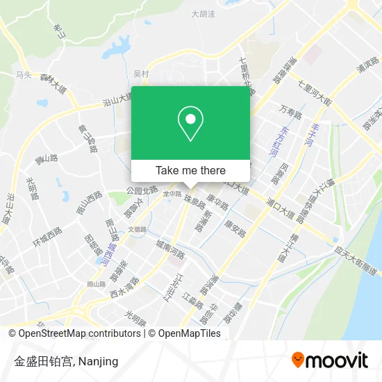 金盛田铂宫 map