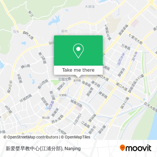 新爱婴早教中心(江浦分部) map