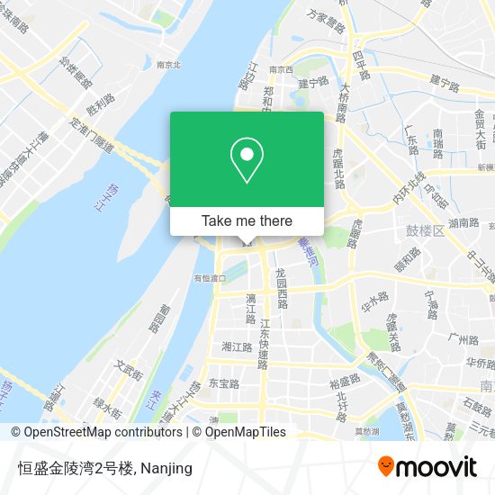 恒盛金陵湾2号楼 map