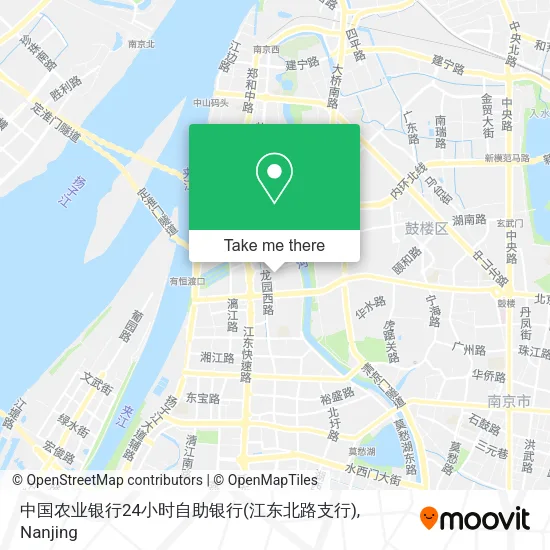 中国农业银行24小时自助银行(江东北路支行) map
