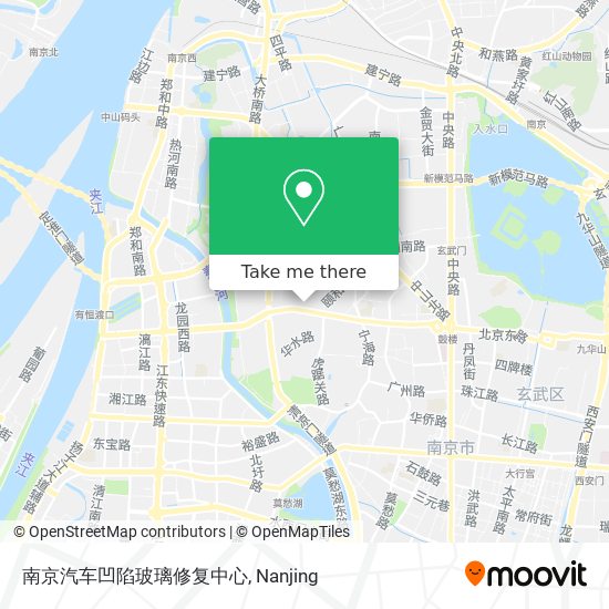 南京汽车凹陷玻璃修复中心 map