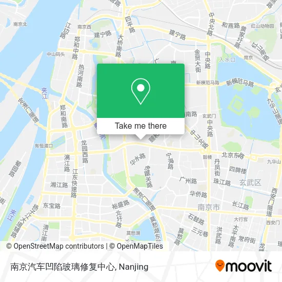 南京汽车凹陷玻璃修复中心 map