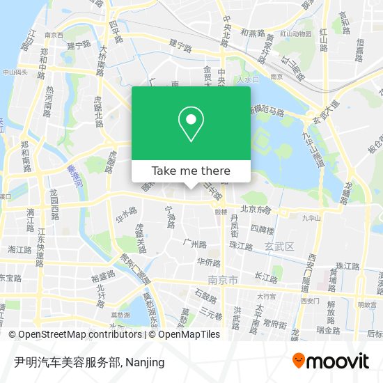 尹明汽车美容服务部 map