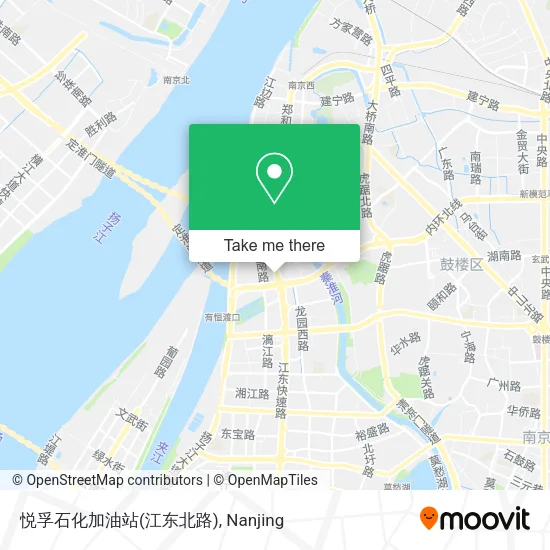 悦孚石化加油站(江东北路) map