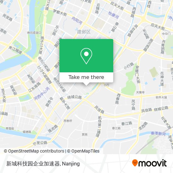 新城科技园企业加速器 map