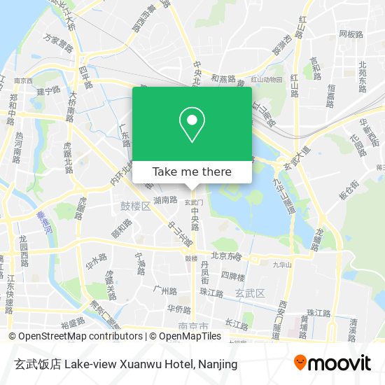 玄武饭店 Lake-view Xuanwu Hotel map