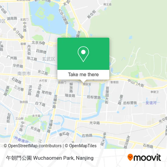 午朝門公園 Wuchaomen Park map