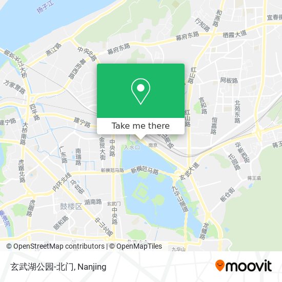 玄武湖公园-北门 map