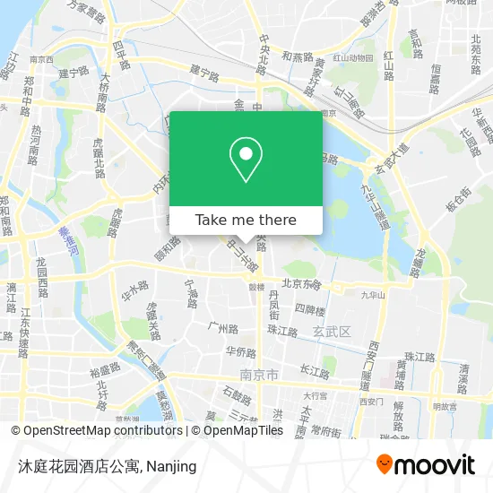 沐庭花园酒店公寓 map