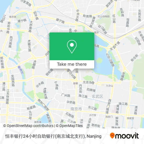 恒丰银行24小时自助银行(南京城北支行) map
