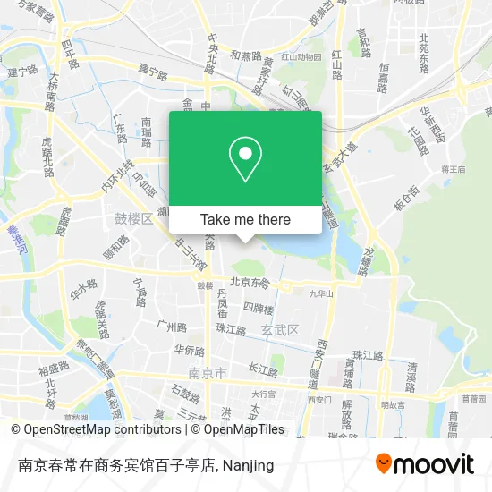 南京春常在商务宾馆百子亭店 map