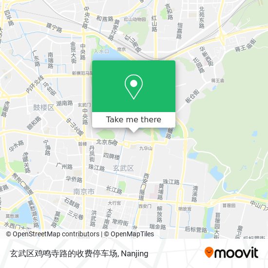 玄武区鸡鸣寺路的收费停车场 map