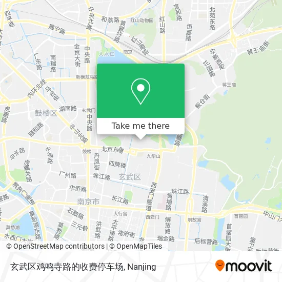 玄武区鸡鸣寺路的收费停车场 map