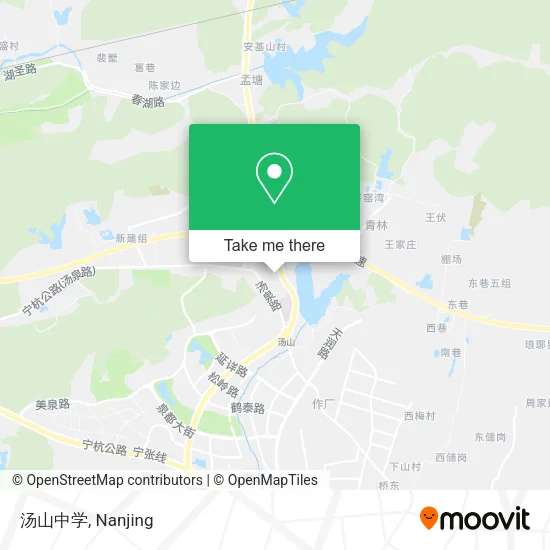 汤山中学 map