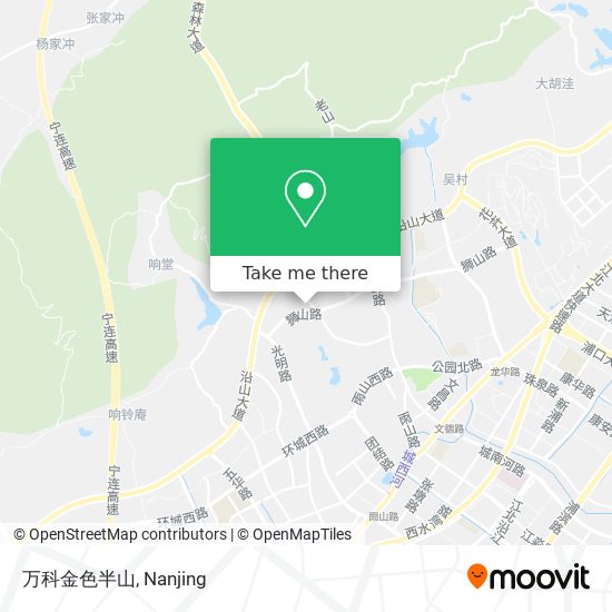 万科金色半山 map