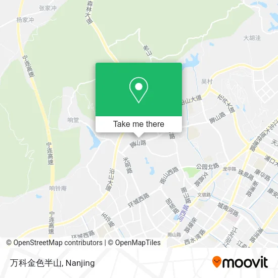 万科金色半山 map