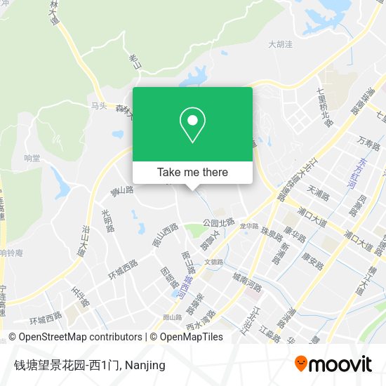 钱塘望景花园-西1门 map
