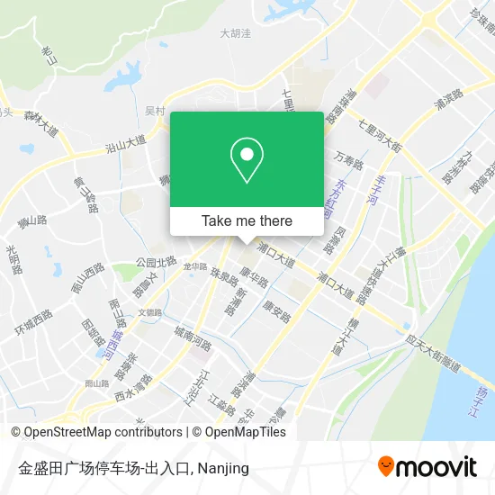 金盛田广场停车场-出入口 map