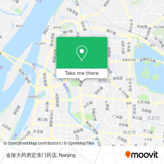 金陵大药房定淮门药店 map