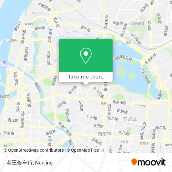 老王修车行 map