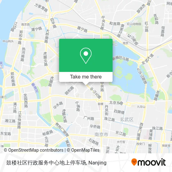 鼓楼社区行政服务中心地上停车场 map
