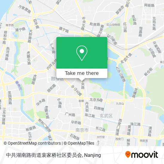 中共湖南路街道裴家桥社区委员会 map