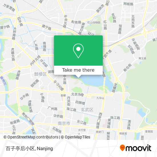 百子亭后小区 map