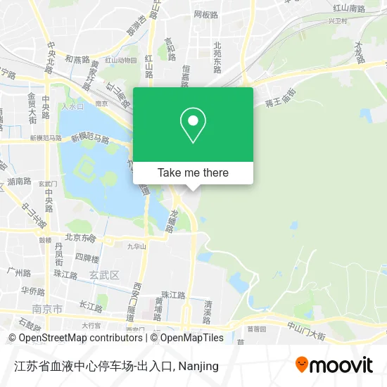 江苏省血液中心停车场-出入口 map