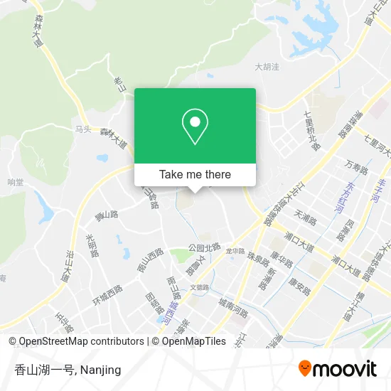 香山湖一号 map