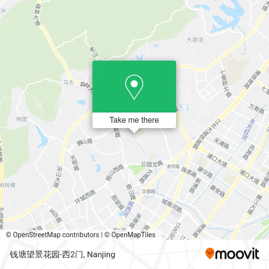 钱塘望景花园-西2门 map