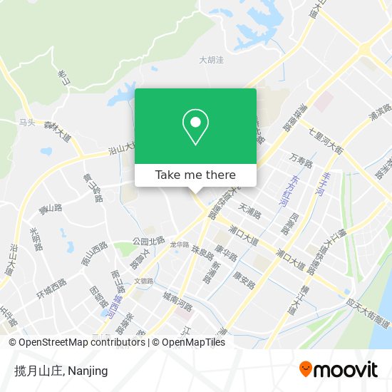 揽月山庄 map