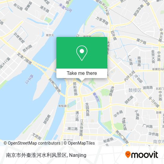 南京市外秦淮河水利风景区 map