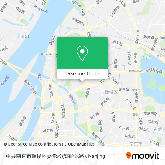 中共南京市鼓楼区委党校(察哈尔路) map