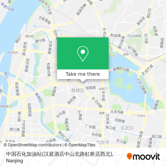 中国石化加油站(汉庭酒店中山北路虹桥店西北) map