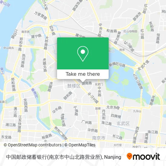 中国邮政储蓄银行(南京市中山北路营业所) map