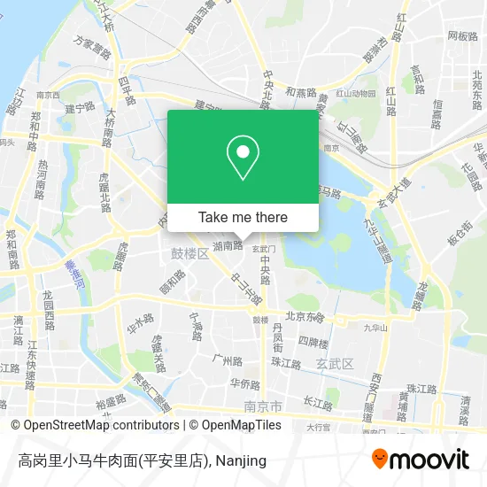 高岗里小马牛肉面(平安里店) map