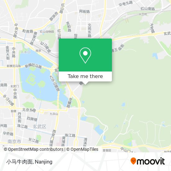 小马牛肉面 map