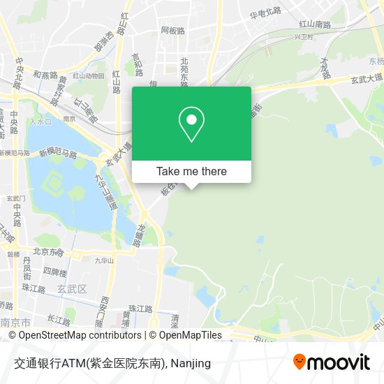 交通银行ATM(紫金医院东南) map