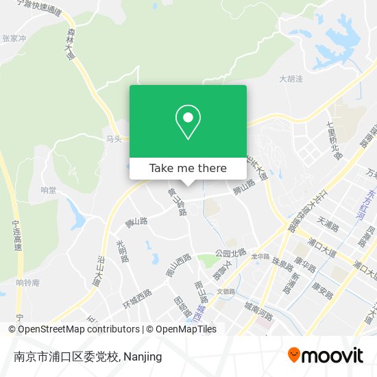 南京市浦口区委党校 map