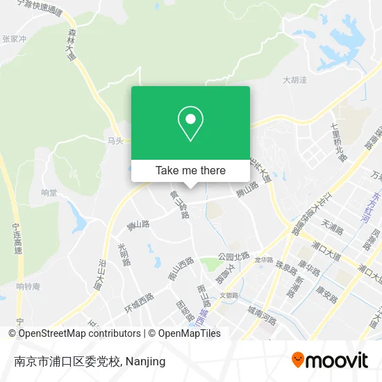 南京市浦口区委党校 map