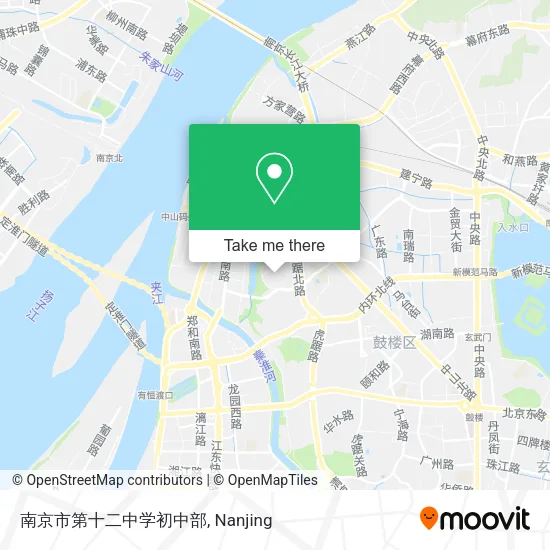 南京市第十二中学初中部 map
