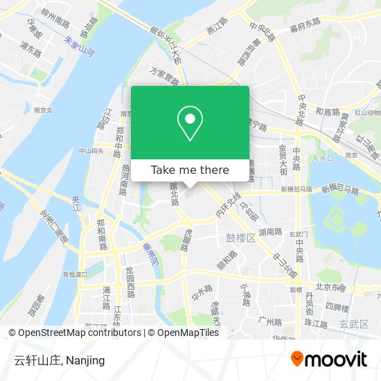云轩山庄 map