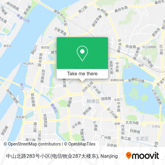 中山北路283号小区(电信物业287大楼东) map