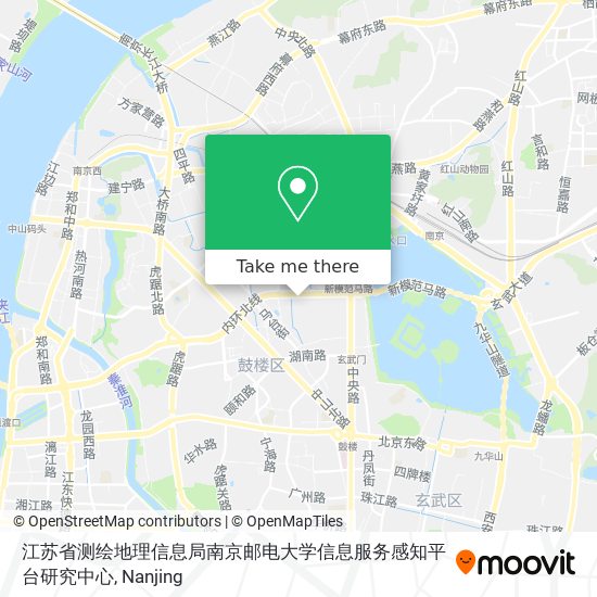 江苏省测绘地理信息局南京邮电大学信息服务感知平台研究中心 map