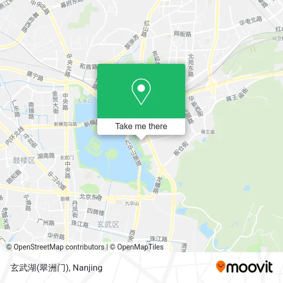 玄武湖(翠洲门) map