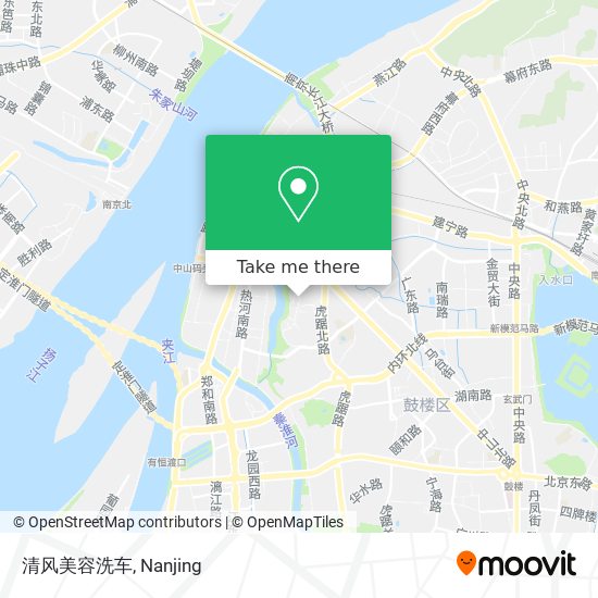 清风美容洗车 map